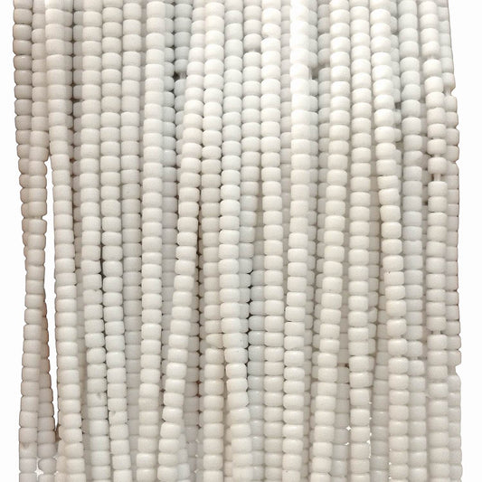 Afghanische Perlen -06 Weiß