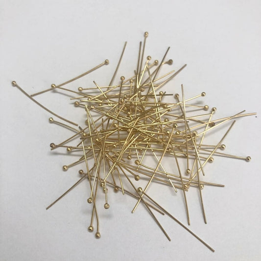 Gold Plated Ball Head Nail 60mm