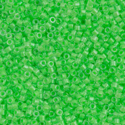 Miyuki Beads, Miyuki Delica 11/0 DB2040 Luminous Mint Green