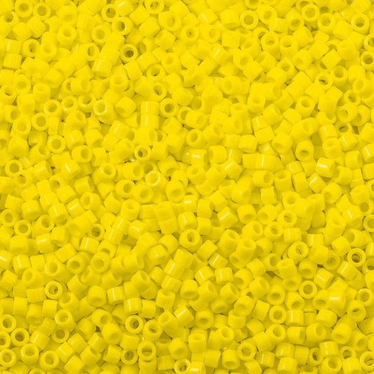 Miyuki Beads, Miyuki Delica 11/0 DB0721 Opaque Yellow