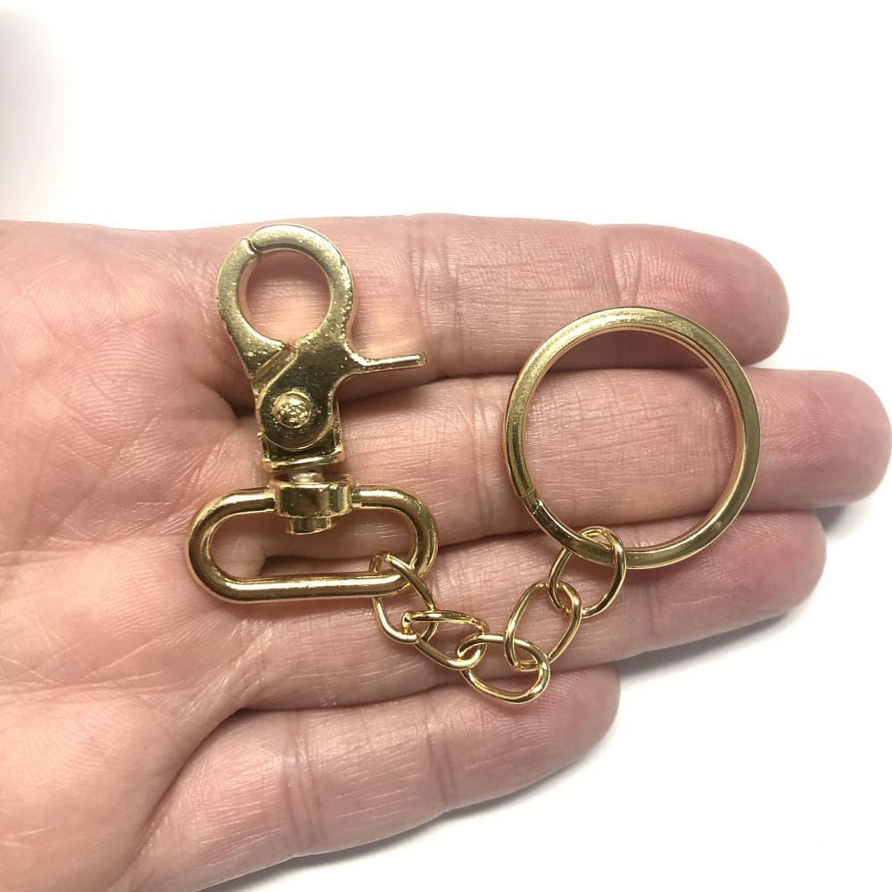 38mm Gold Plated Keychain