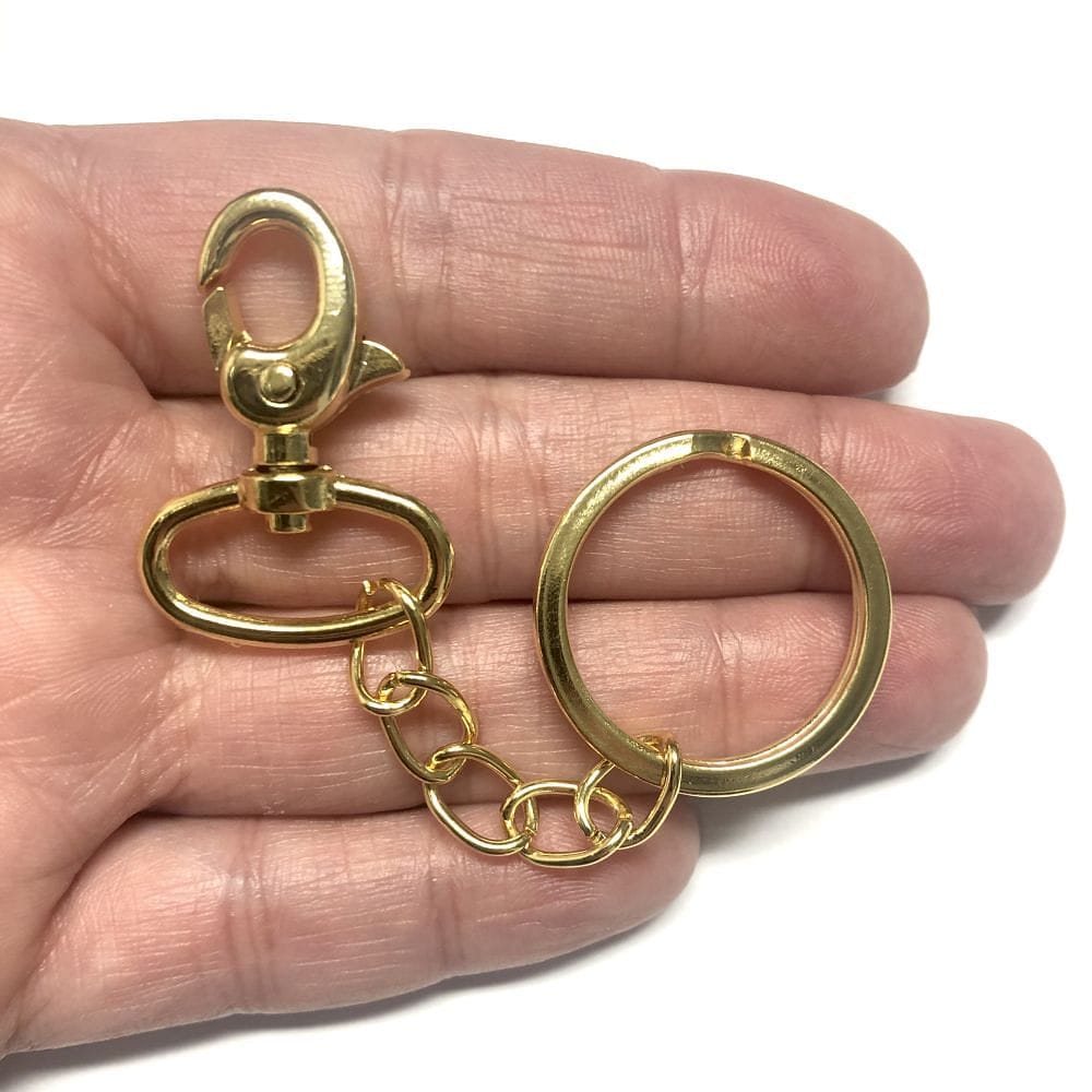 29mm Gold Plated Keychain