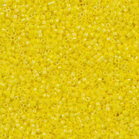 Miyuki Beads, Miyuki Delica 11/0 DB0160 Opaque Yellow AB