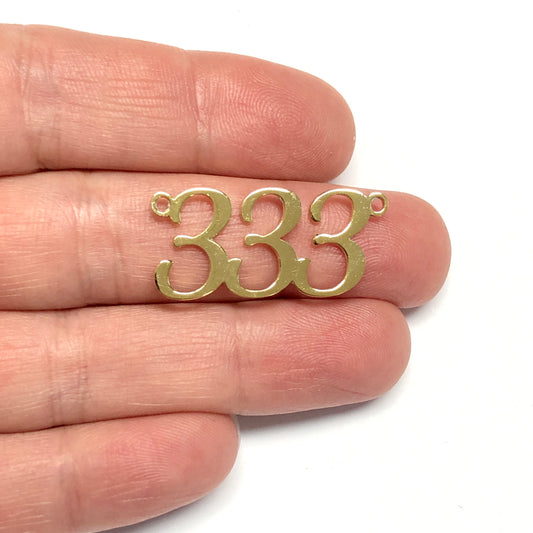 Gold Plated Angel Numbers - 333