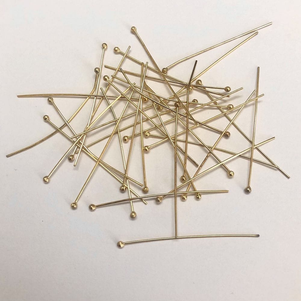 Gold Plated Ball Head Nail 40mm