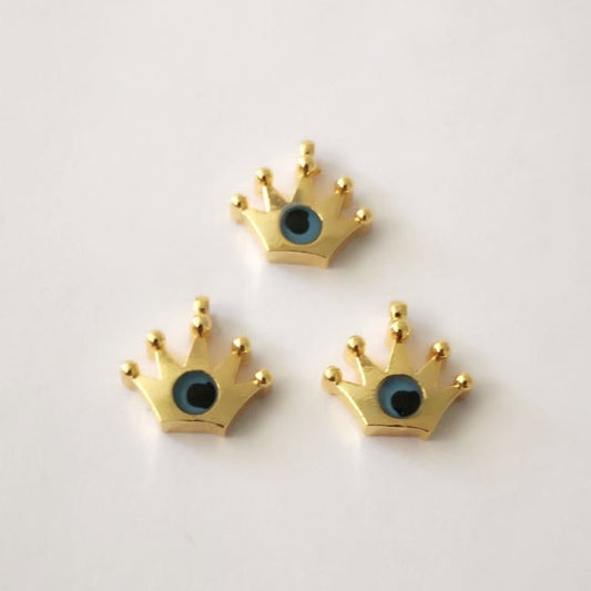 Gold Plated King's Crown Evil Eye Shaking Apparatus
