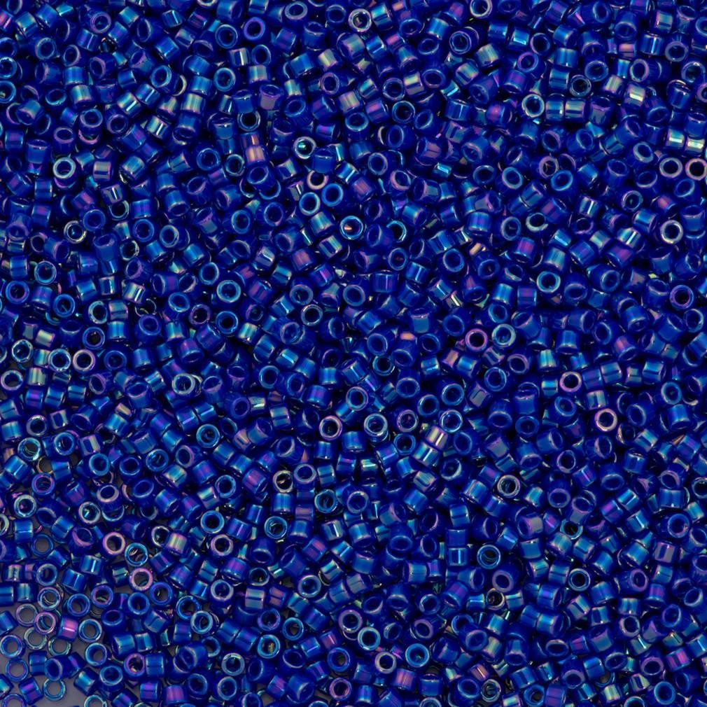 Miyuki Beads, Miyuki Delica 11/0 DB0165 Opaque Royal Blue AB