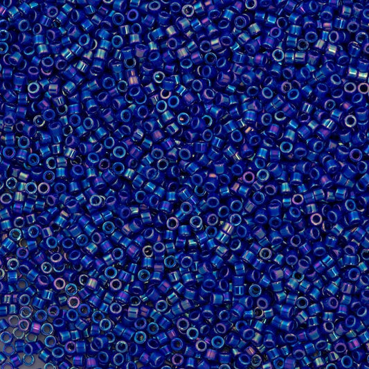 Miyuki Beads, Miyuki Delica 11/0 DB0165 Opaque Royal Blue AB