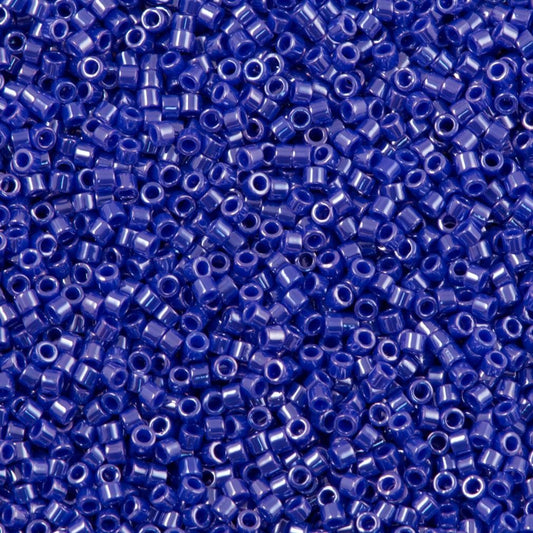 Miyuki Beads, Miyuki Delica 11/0 DB1569 Opaque Cyan Blue Luster