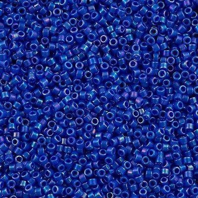 Miyuki Beads, Miyuki Delica 11/0 DB1578 Opaque Cyan Blue AB