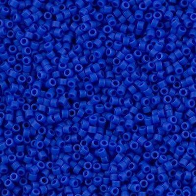 Miyuki Beads, Miyuki Delica 11/0 DB1588 Matted Opaque Cyan Blue