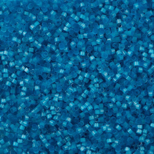 Miyuki Beads, Miyuki Delica 11/0 DB1860 Silk Inside Dyed Delphinium
