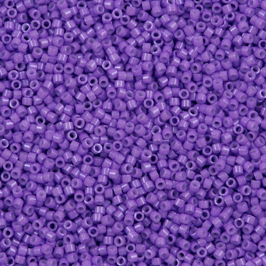 Miyuki Beads, Miyuki Delica 11/0 DB1379 Dyed Opaque Violet