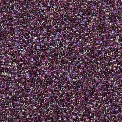 Miyuki Beads, Miyuki Delica 11/0 DB0056 Crystal lined magenta