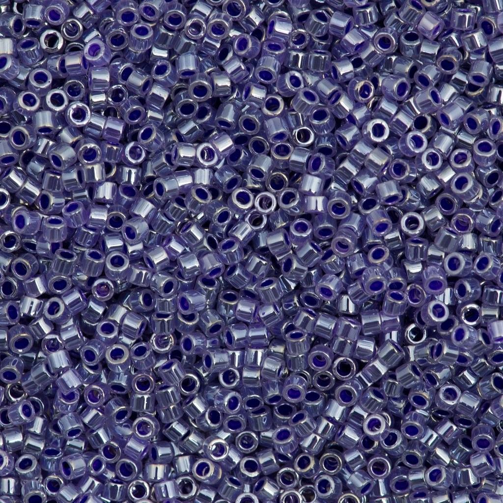 Miyuki Beads, Miyuki Delica 11/0 DB0250 Lined Crystal Violet