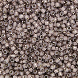 Miyuki Beads, Miyuki Delica 11/0 DB1460 Silber gefütterter Zimtopal