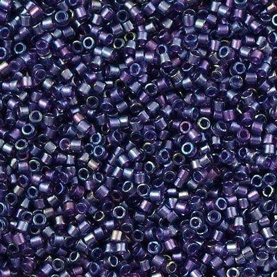Miyuki Beads, Miyuki Delica 11/0 DB1756 Sparkling Purple Lined Amethyst AB