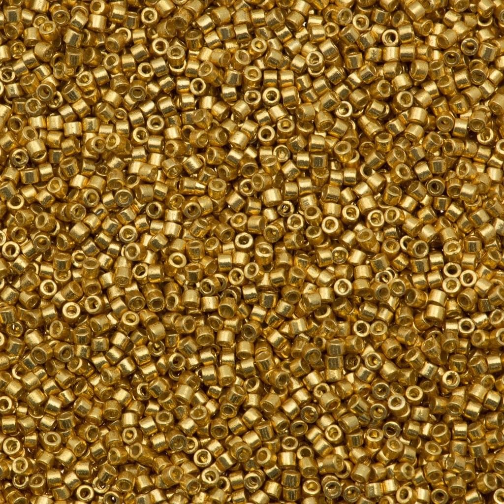 Miyuki Beads, Miyuki Delica 11/0 DB1832 Duracoat Galvanized Gold