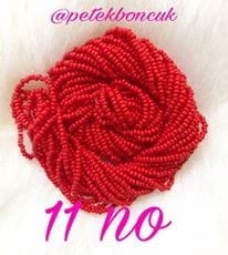 Preciosa Dizi Sand Beads 11/0 -93170-Opaque Red