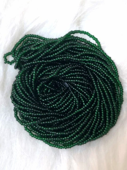 Preciosa Dizi Sand Beads 11/0 -50150-Transparent Dark Green