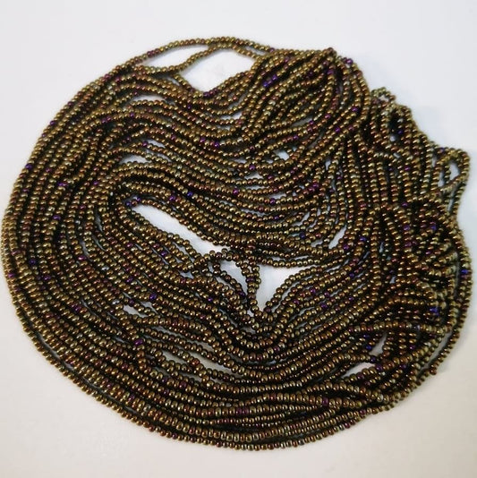 Preciosa Sand Beads 11/0 - 59115 Metallic Brown with Janjan