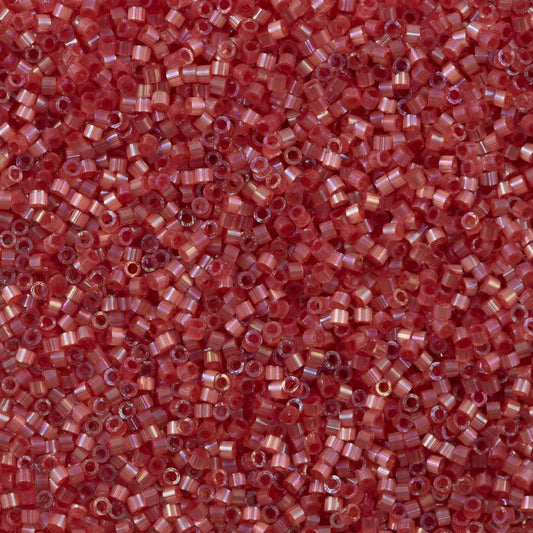 Miyuki Beads, Miyuki Delica 11/0 DB1865 Silk Inside Dyed Berry AB