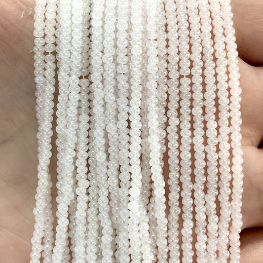 Preciosa 11/0 Series Sand Beads -57102 - Porcelain White with Janjan 