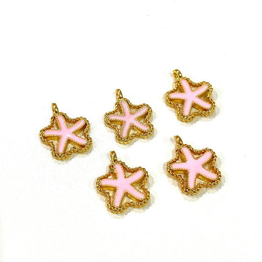 Enamel Sea Star (Light Pink)