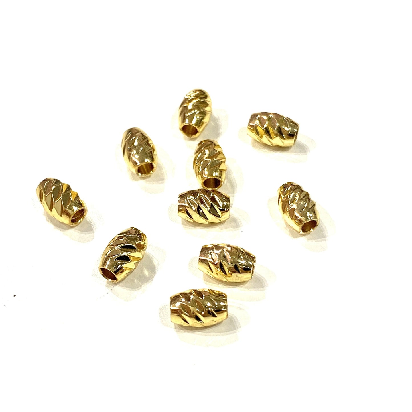 Gold Plated Spacer 4x6mm