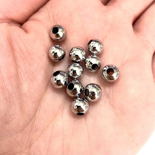 Rhodium Plated 7mm Ball Spacer