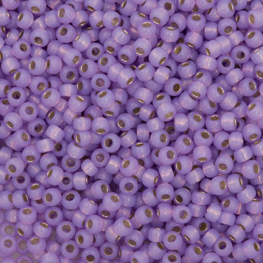 Miyuki Beads, MiyukiRoundBeads 8/0- 0574 Dyed Lilac S/L Alabaster