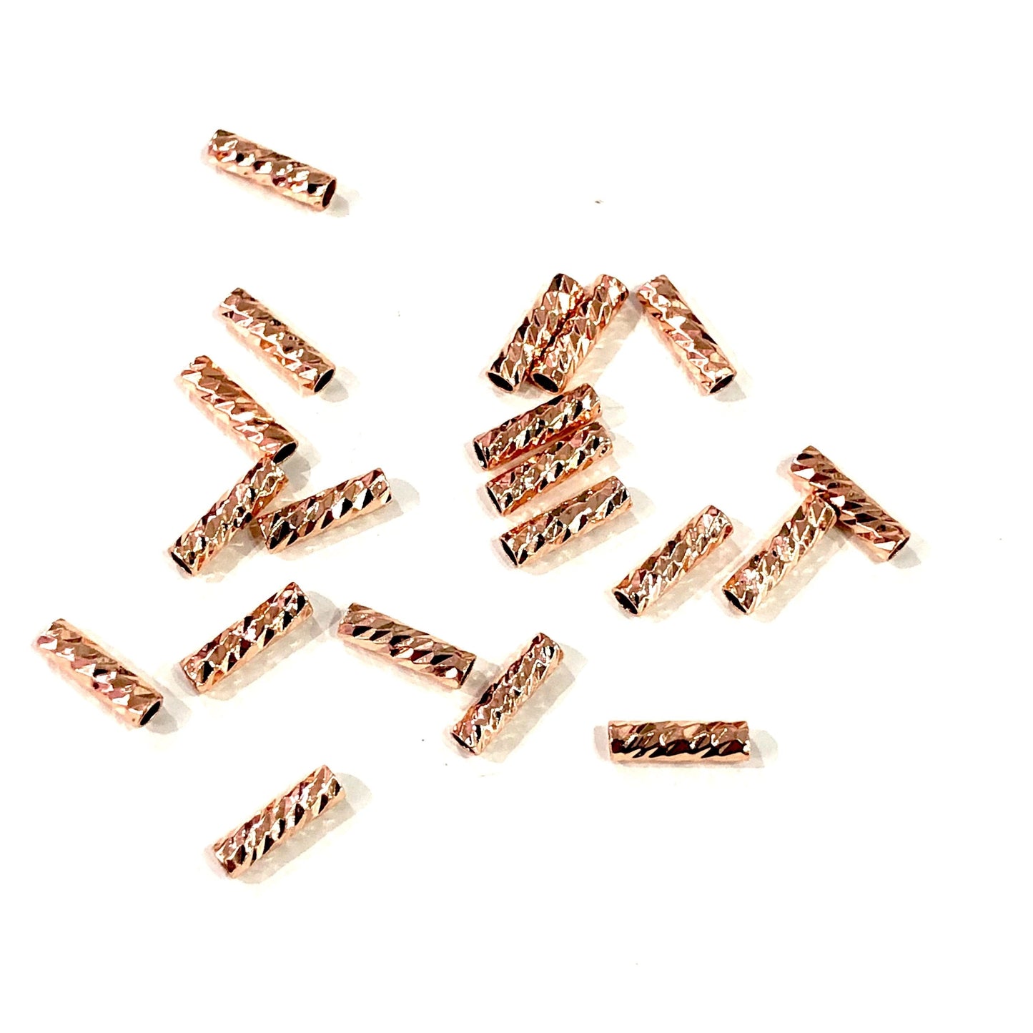 Rose Gold Plated Pipe Apparatus 2x10mm