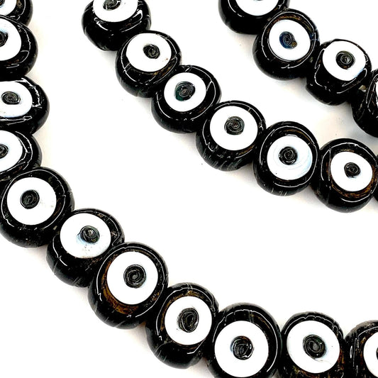 Kalbsauge Evil Eye Perlen 15 mm -10