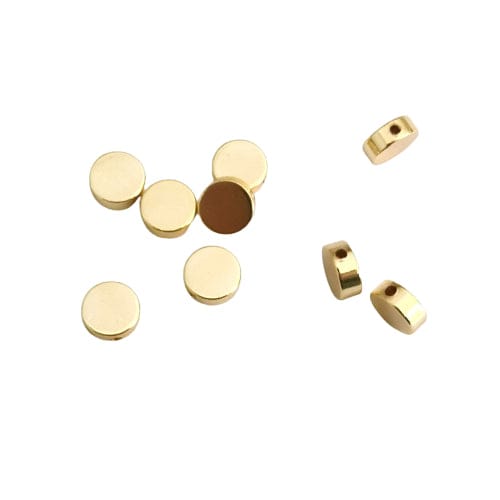 Gold Plated 8mm Circle Spacer
