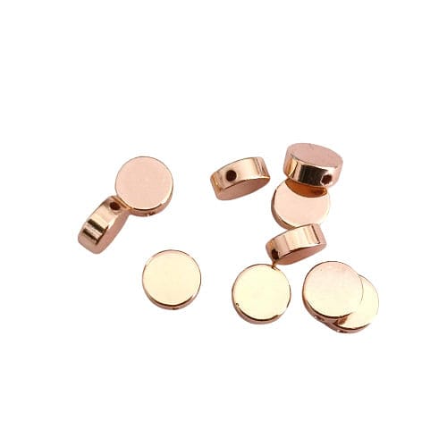 Rose Gold Plated 6mm Circle Spacer