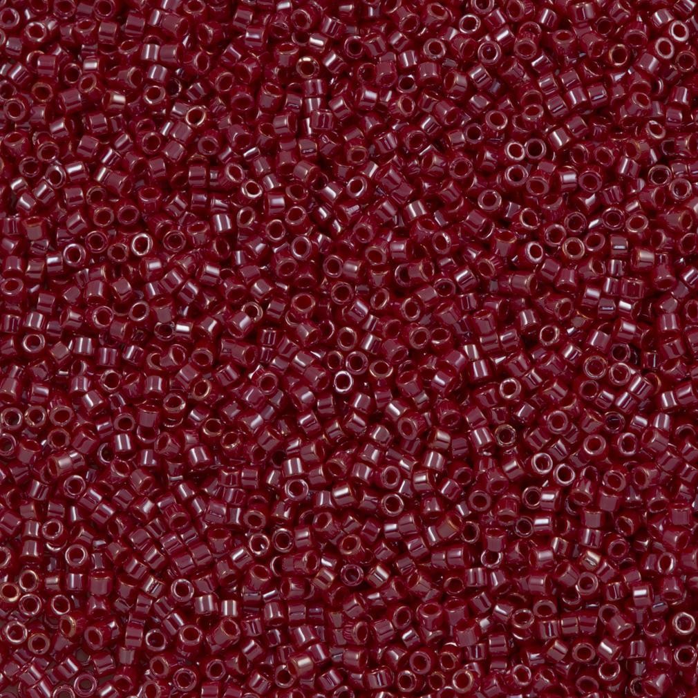 Miyuki Beads, Miyuki Delica 11/0 DB1564 Opaque Dark Red Luster