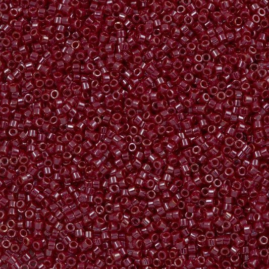 Miyuki Beads, Miyuki Delica 11/0 DB1564 Opaque Dark Red Luster