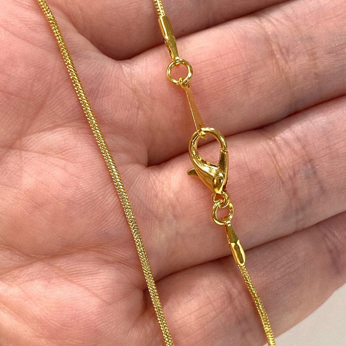 Gold Plated Snake Necklace Chain