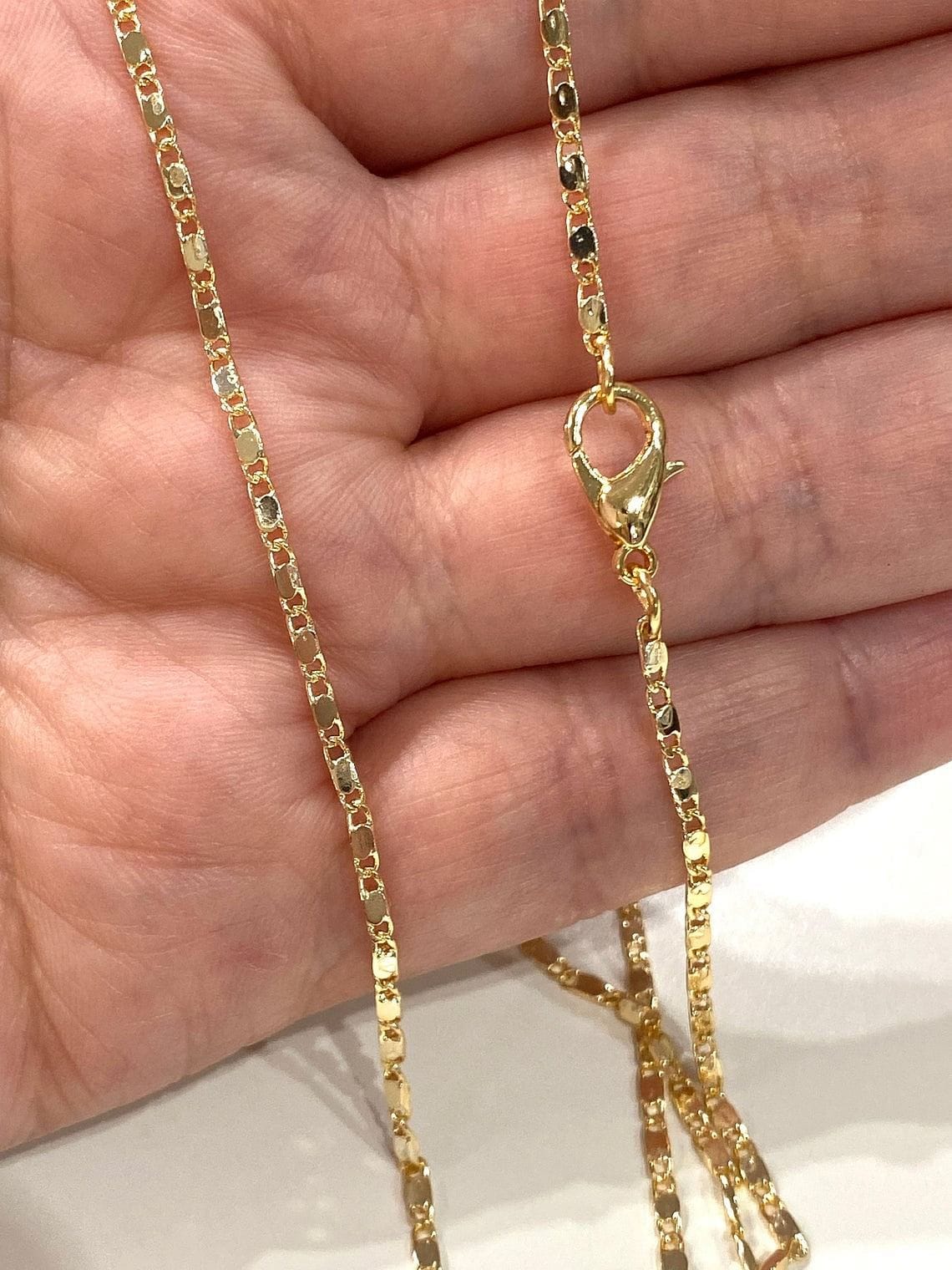 Gold Plated Jewelery Ready Made Necklace Chain