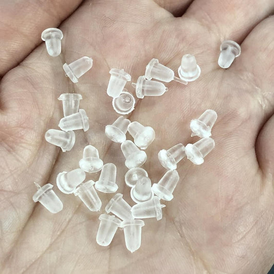 Silicone Earring Back, 25 Pairs
