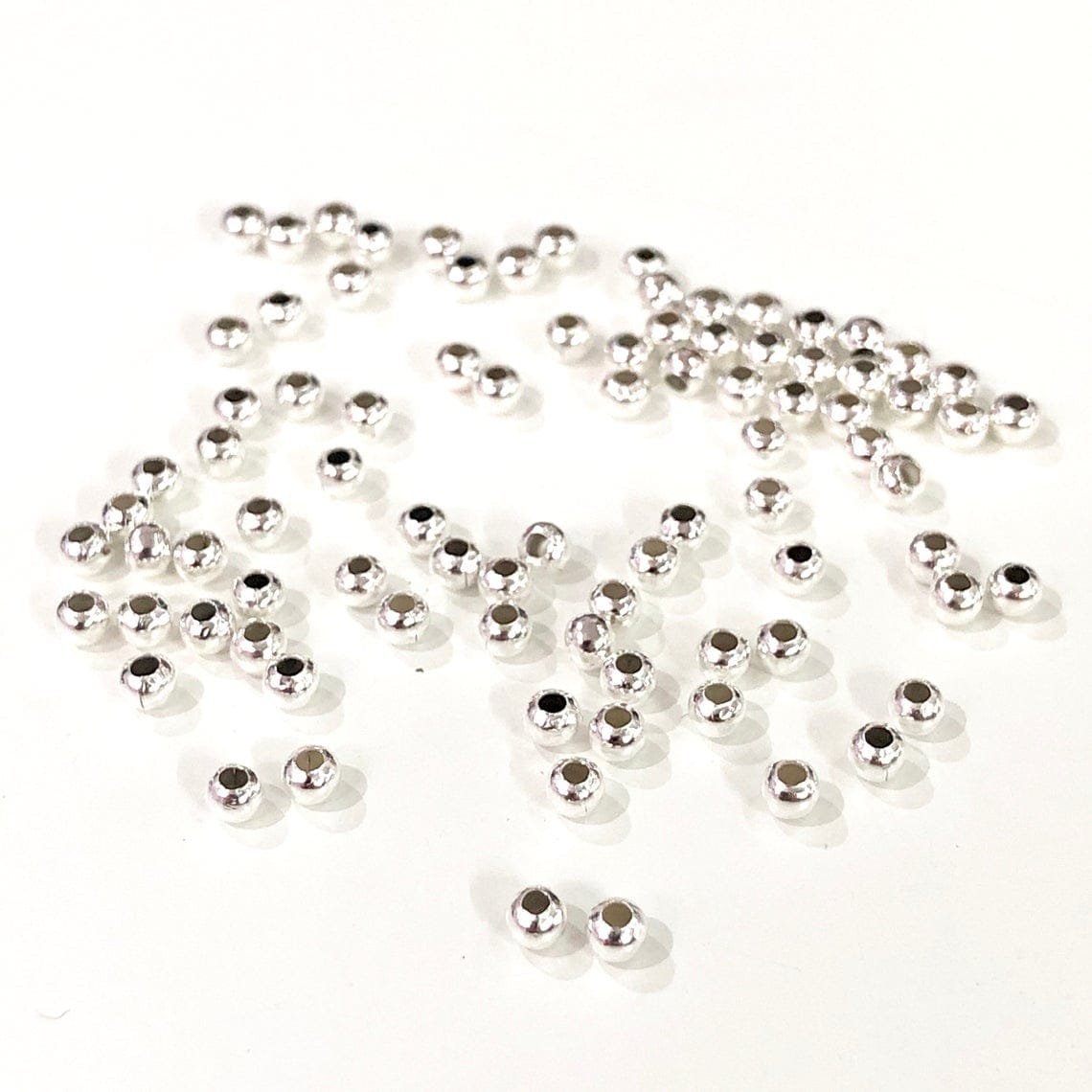 Rhodium Plated 2mm Ball Spacer
