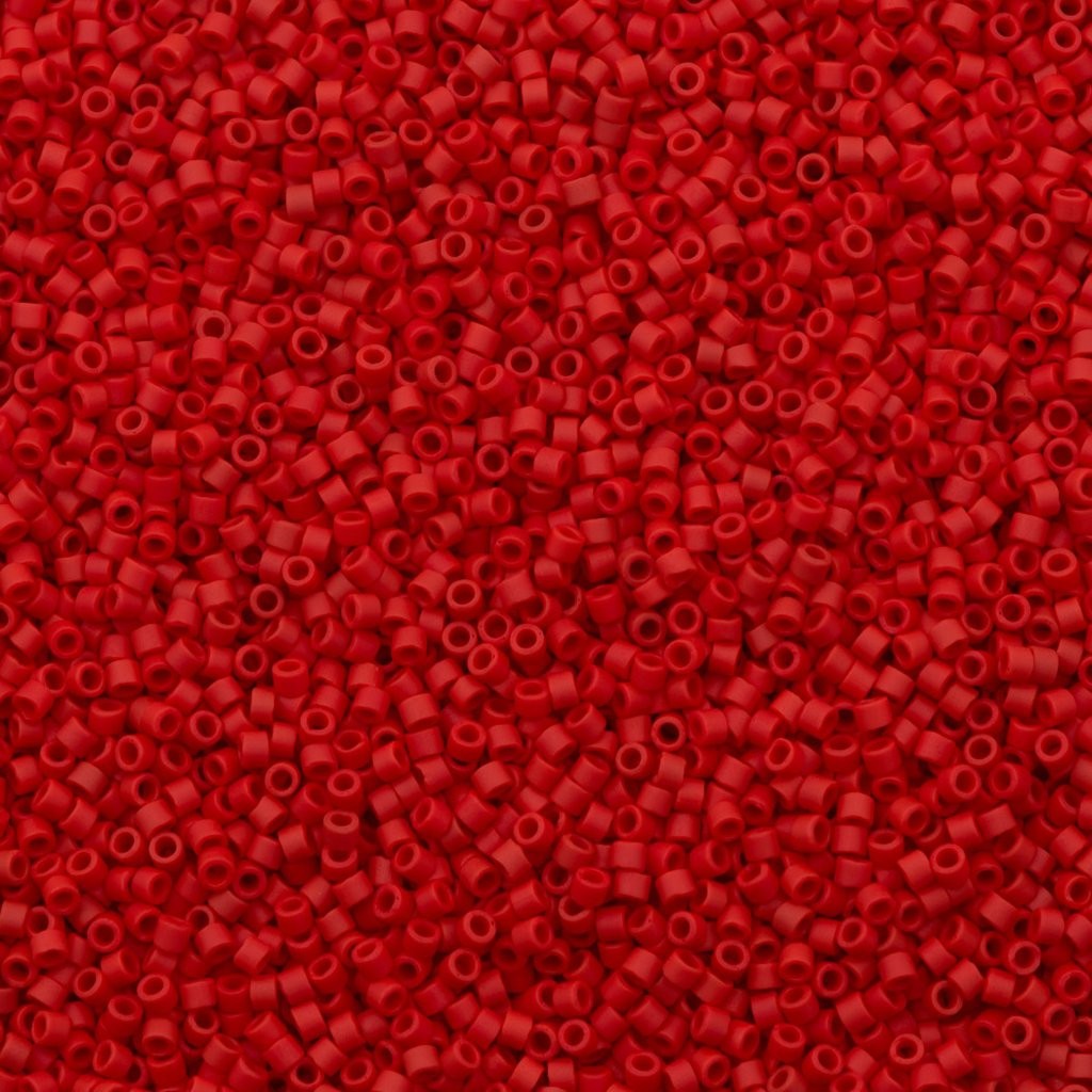 Miyuki Beads, Miyuki Delica 11/0 DB0753 Opaque Dark Red Matted