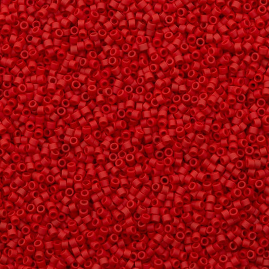 Miyuki Beads, Miyuki Delica 11/0 DB0753 Opaque Dark Red Matted