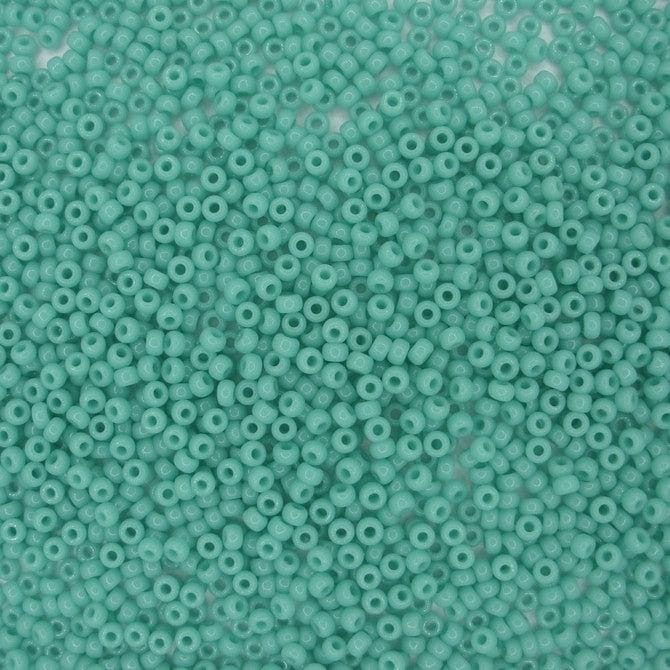 Miyuki Beads, MiyukiRoundBeads11/0-412L Turquoise Green Opaque
