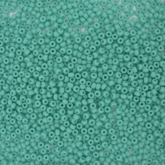 Miyuki Beads, MiyukiRoundBeads11/0-412L Turquoise Green Opaque