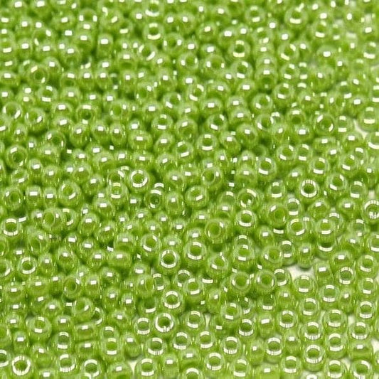 Miyuki Beads, MiyukiRoundBeads11/0-0439 Opaque Chartreuse Luster