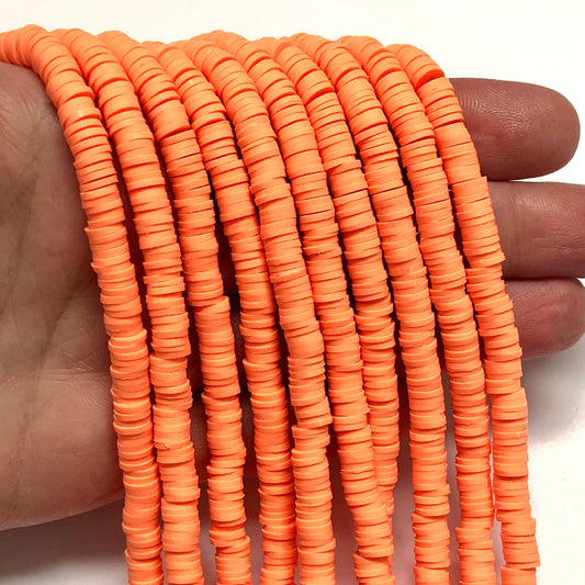 Polymer Clay 6 Fimo mm- 4 Neon Orange