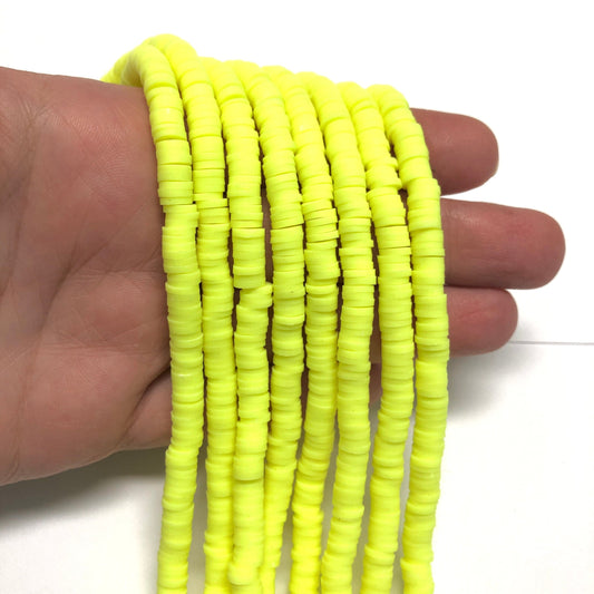 Polymer Clay 6 Fimo mm- 2 Neon Yellow
