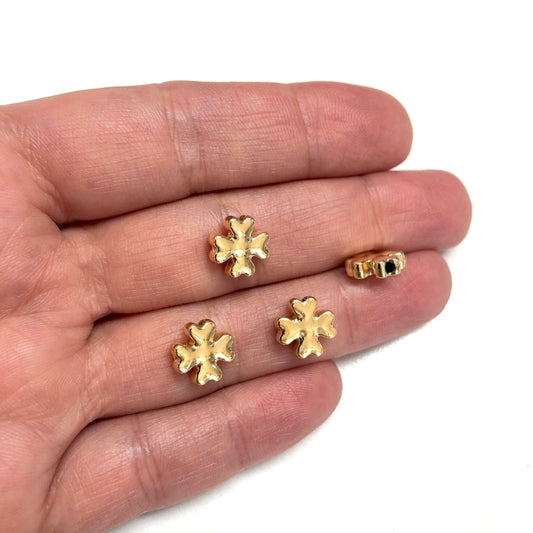 Altın Kaplama 4 Yaprak Yonca - 10mm - 2