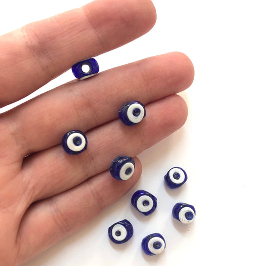 Double Sided Bodrum Single Evil Eye Bead